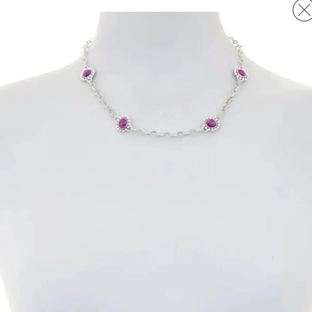 LAGOS 🎉HP🎉 Sterling Silver Maya Charoite Station Necklace